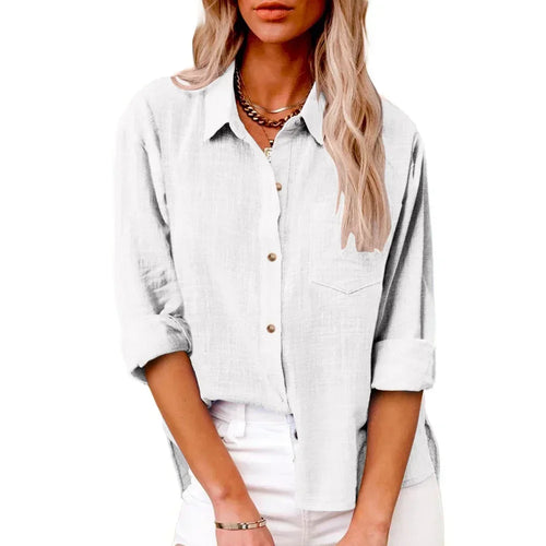 Camisa Elegante Mujer — Corte Suelto y Versátil